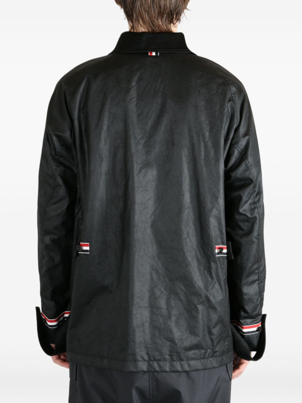 panelled buttoned jacket - 4