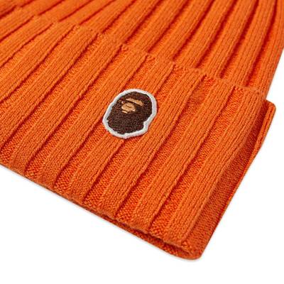 A BATHING APE® A Bathing Ape Ape Head One Point Knit Cap outlook