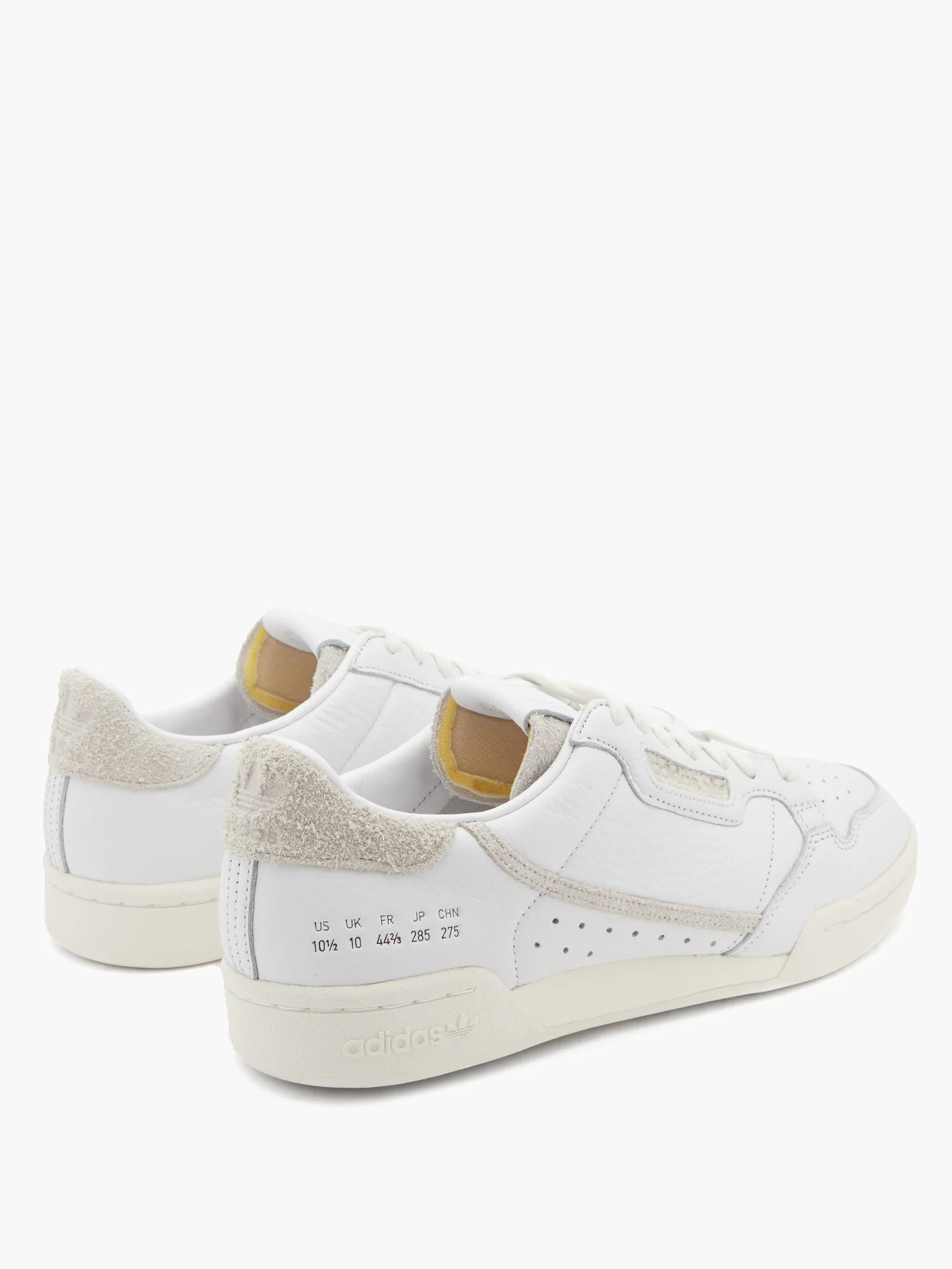 Continental 80 suede-trimmed leather trainers - 4