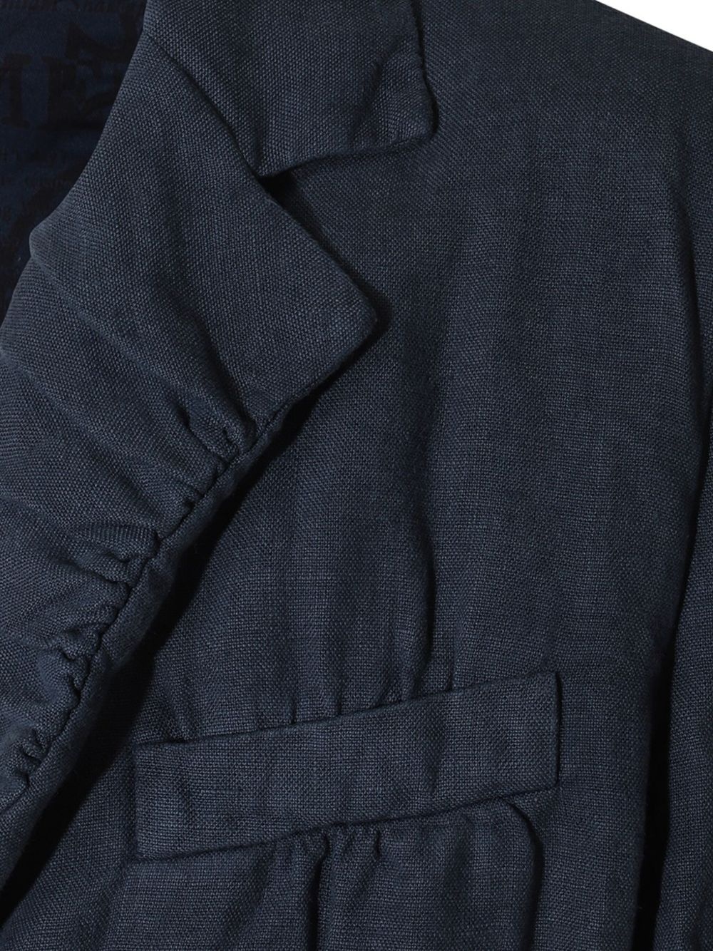 gathered lapels blazer - 3