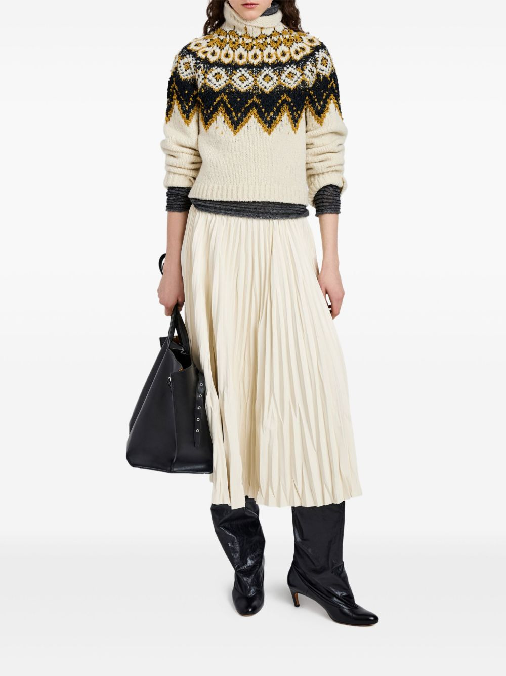 Lizzy fairisle-pattern turtleneck sweater - 2