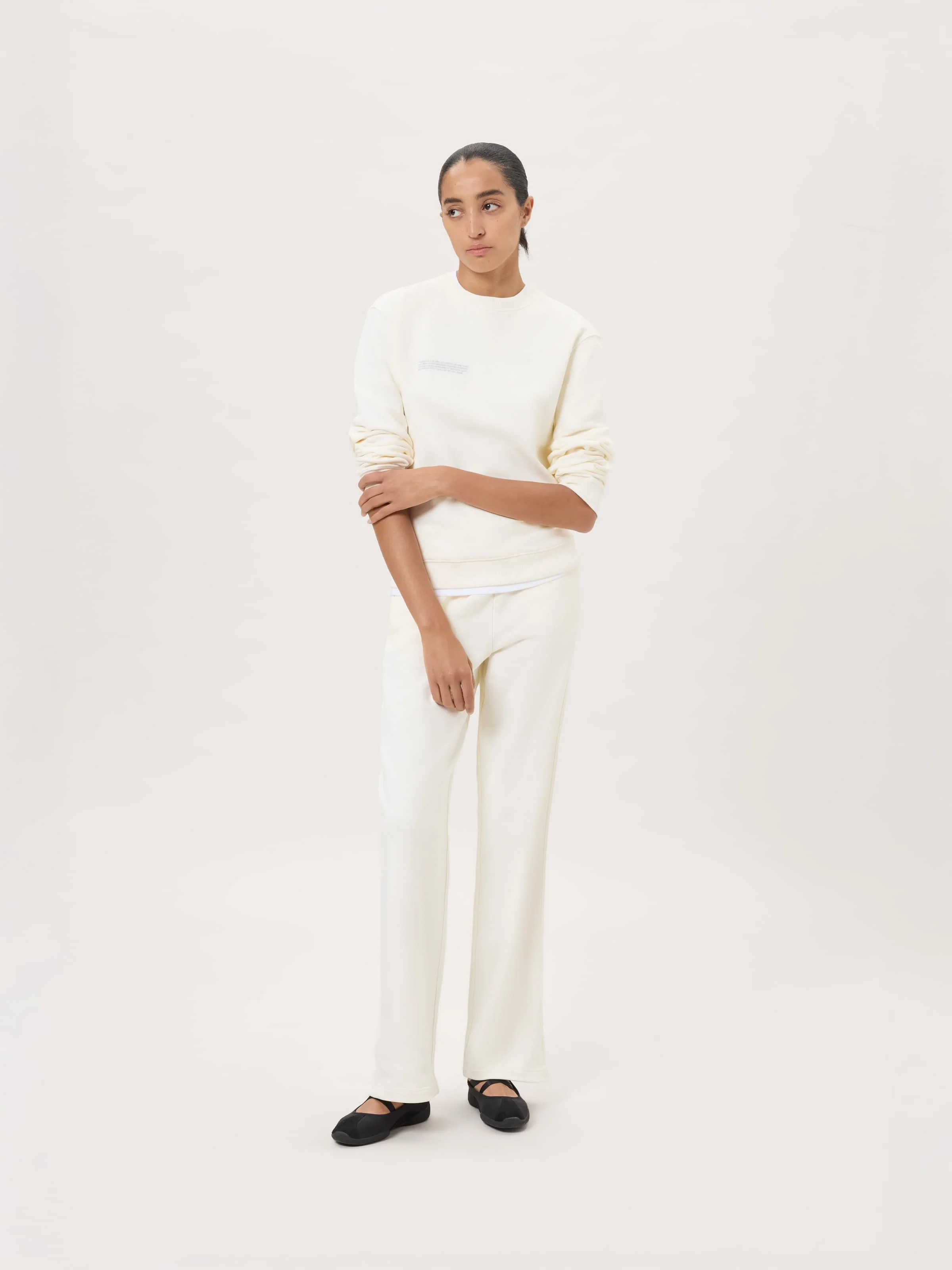 Womens Midweight Straight Leg Track Pants - Soft Void - 1