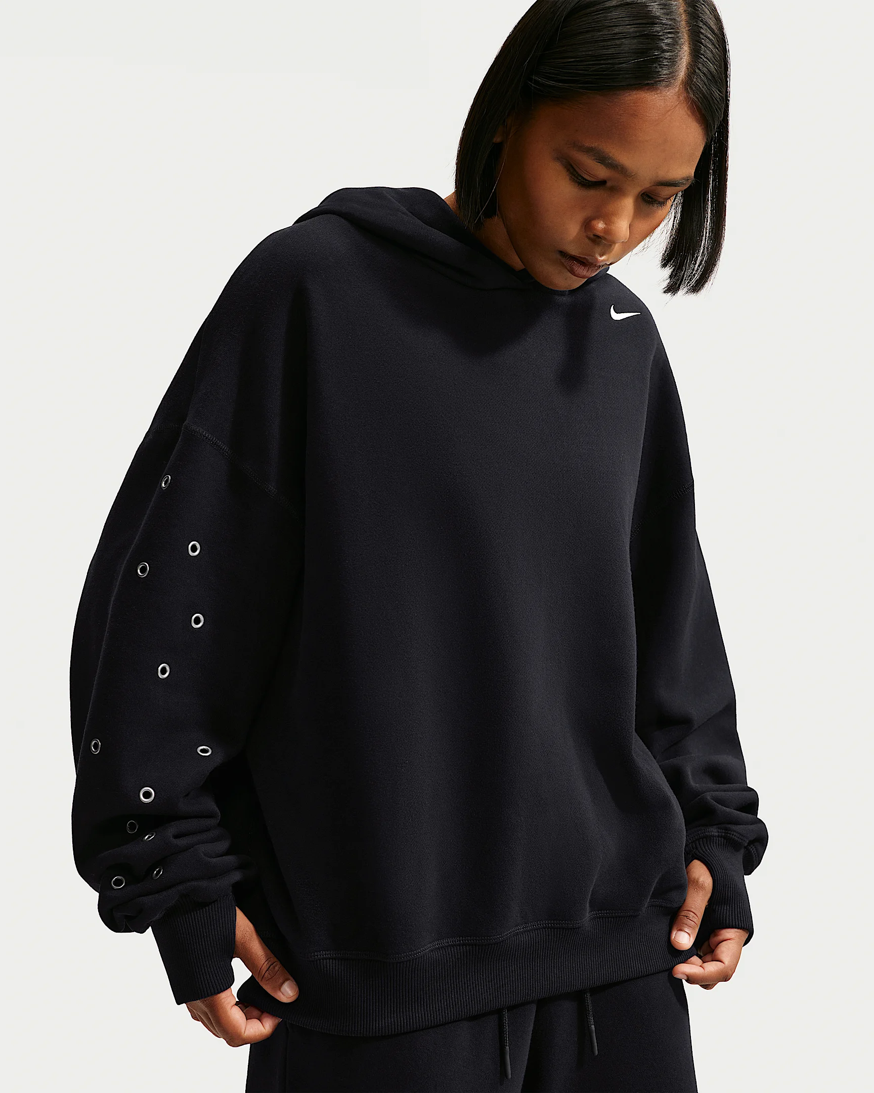 Nike Studio Fleece Medium Weight Women's Oversized Pullover Hoodie - 1