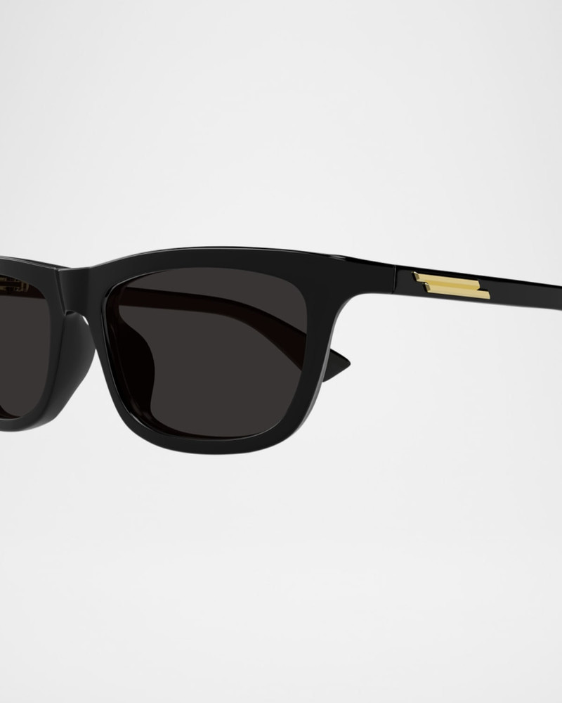 Bottega Veneta Men's BV1328SM Acetate Rectangle Sunglasses outlook