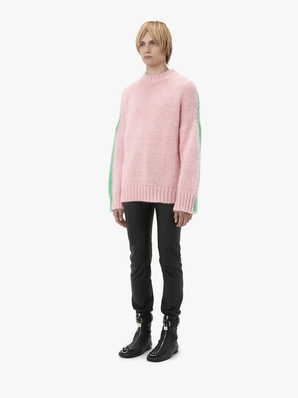 COLOUR BLOCK CREWNECK JUMPER - 4