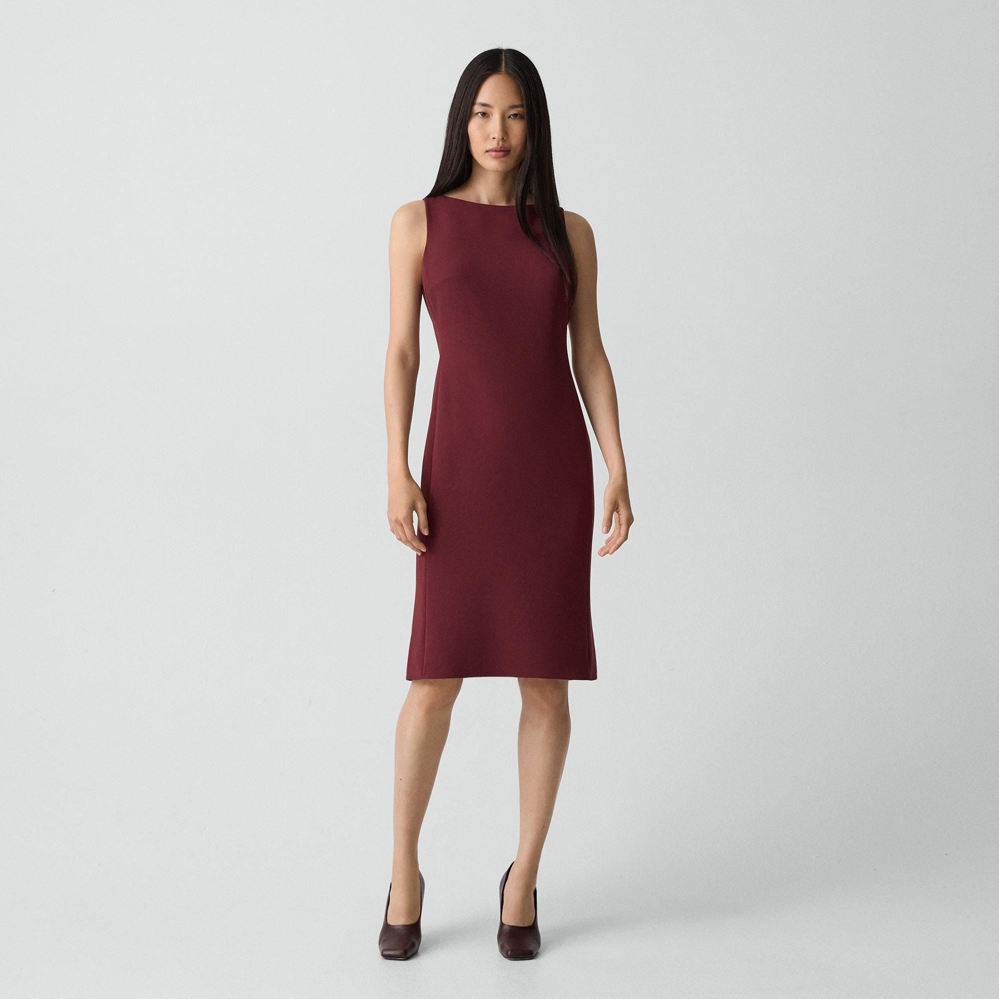 Flared Dress in Admiral Crepe - 2