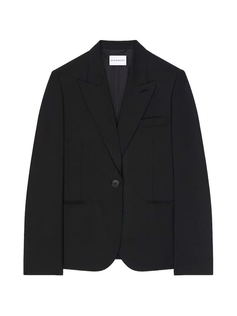 peak-lapel single-breasted jacket 1