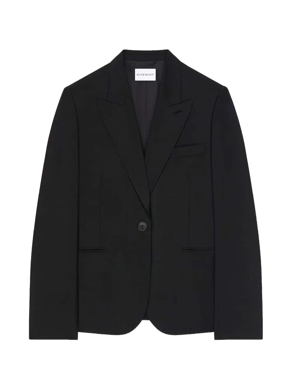 peak-lapel single-breasted jacket - 1