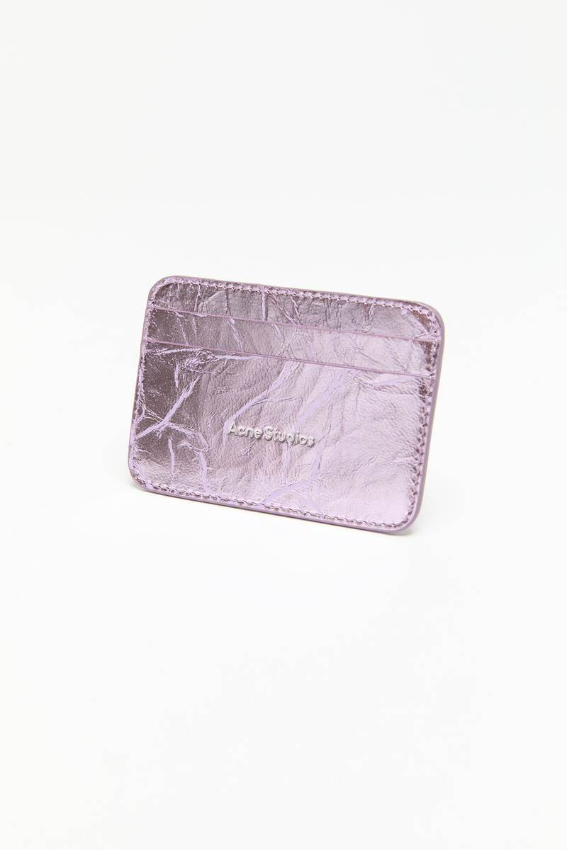 Leather card holder - Lavender purple 3
