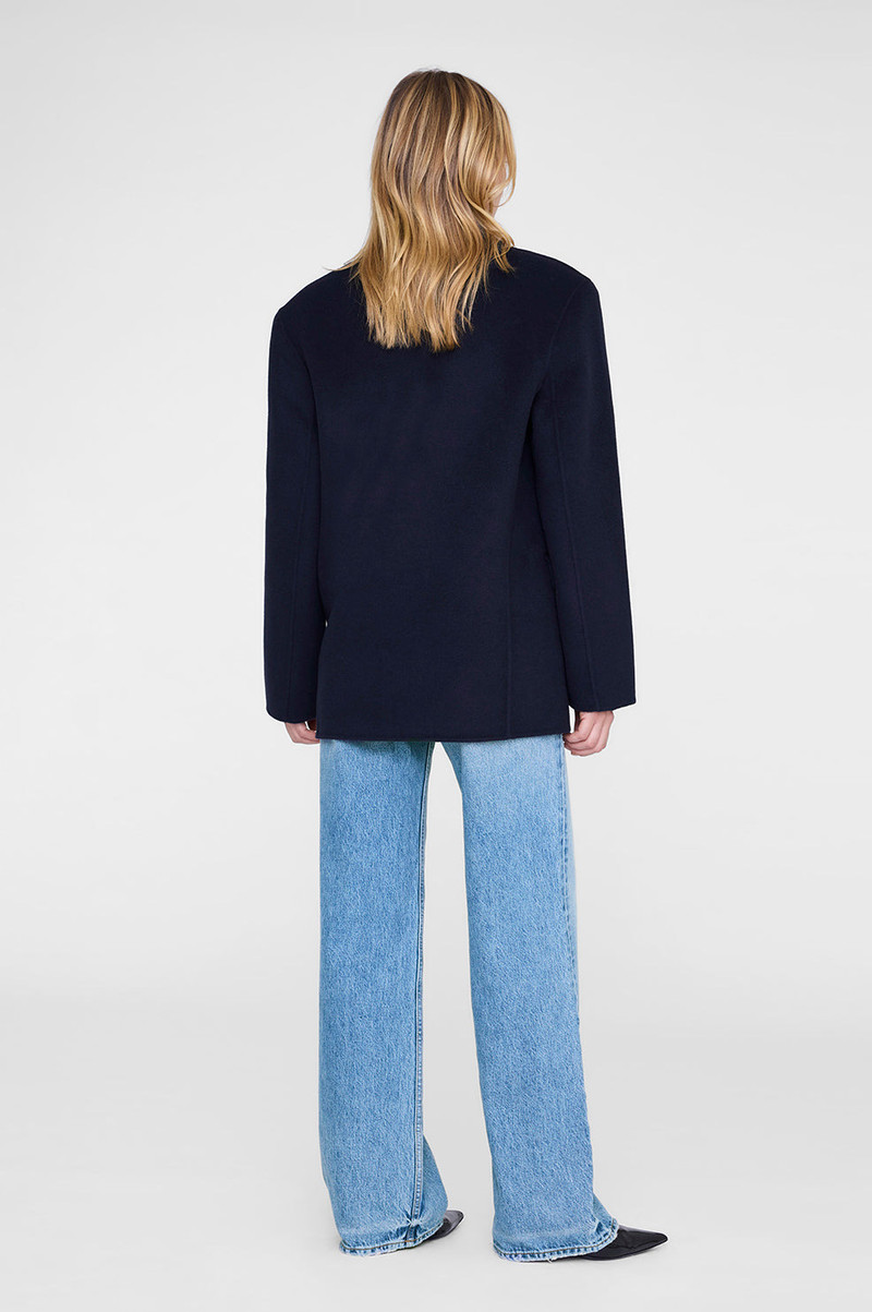 Quinn Blazer - Midnight Blue Cashmere Blend 2