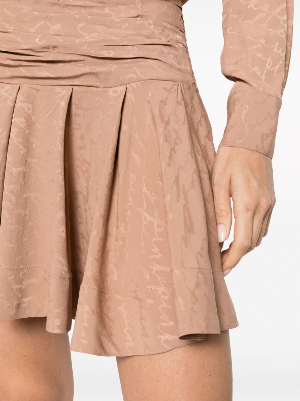Arzach logo-jacquard shirtdress - 5
