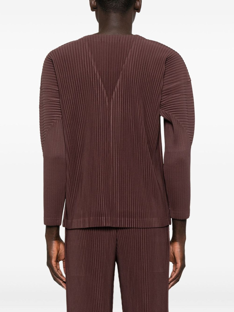 pleated button cardigan 4