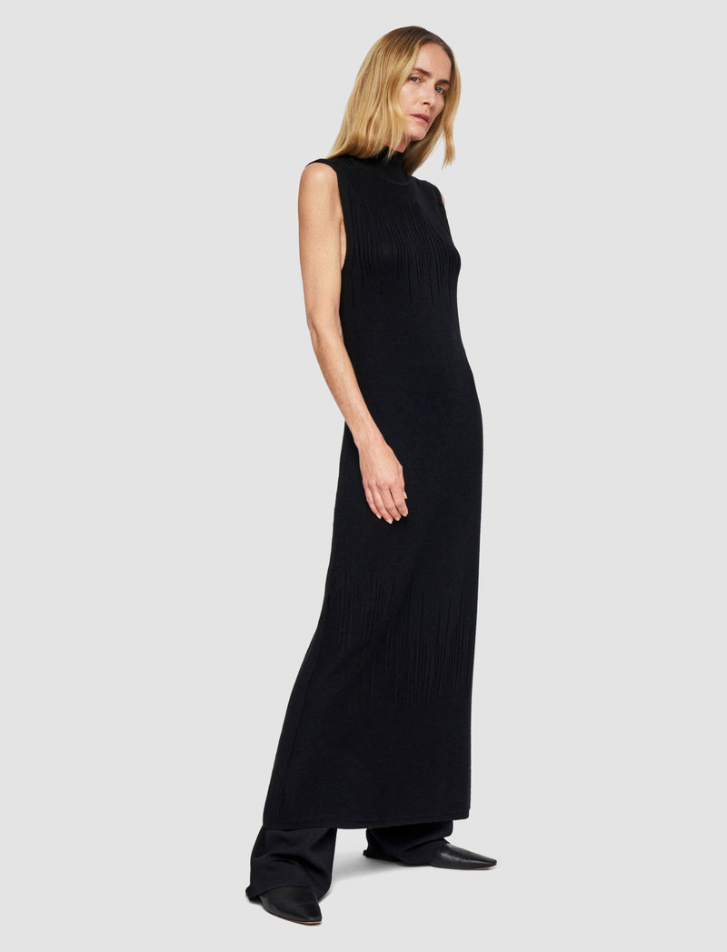 Gradient Stitch High Neck Dress 3