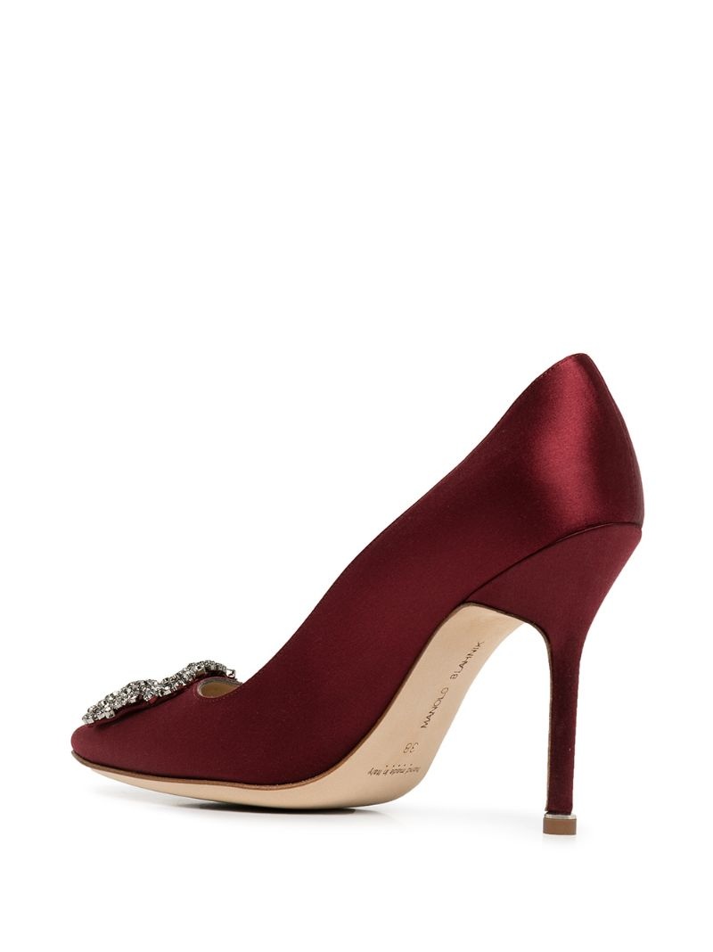 Hangisi silk satin pumps - 3