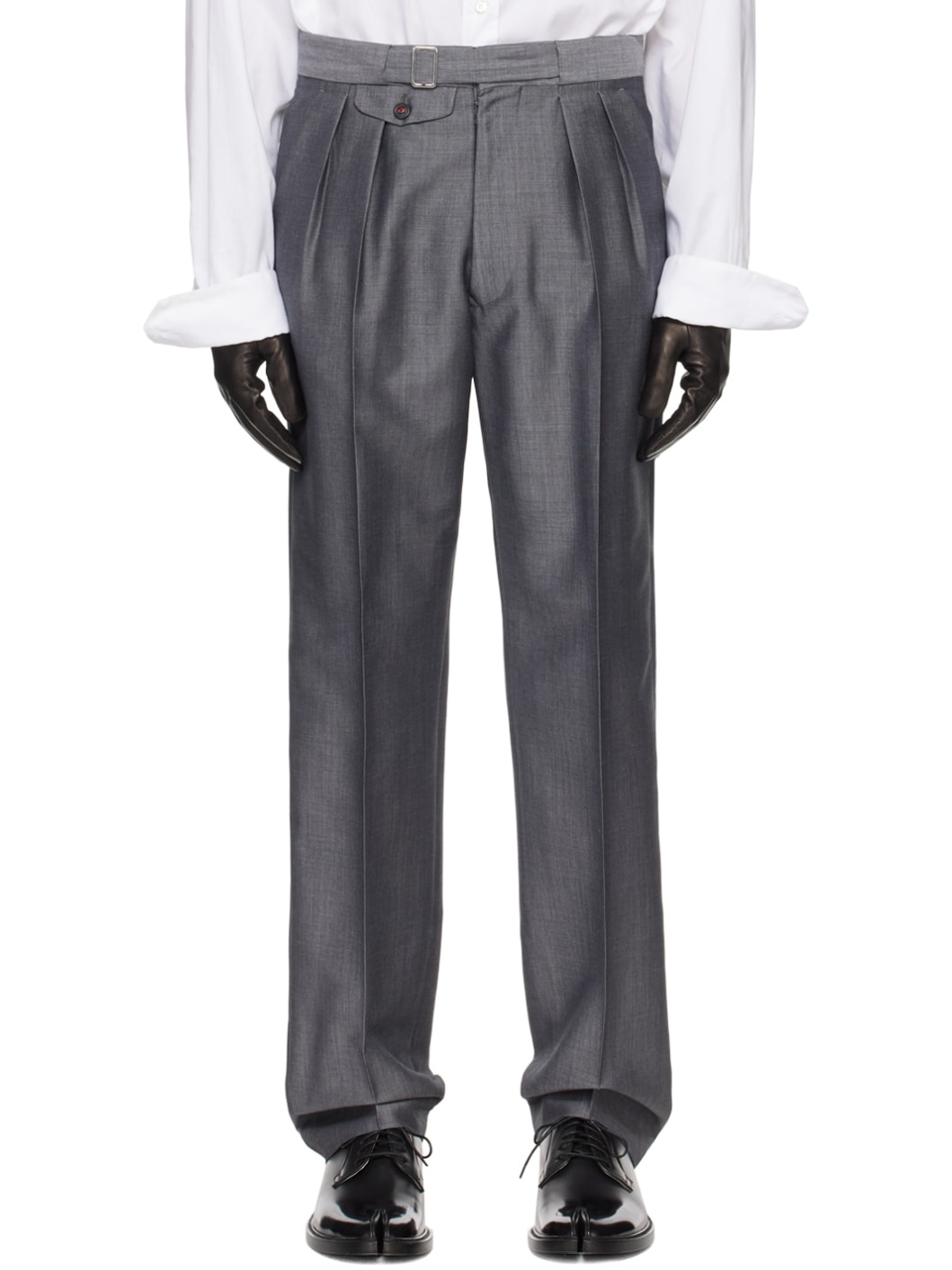 Gray Pocket Trousers - 1