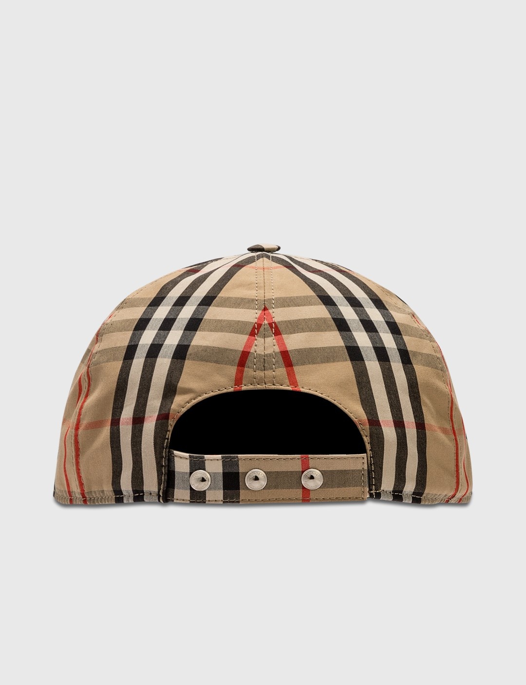 MONOGRAM MOTIF VINTAGE CHECK COTTON BASEBALL CAP - 3