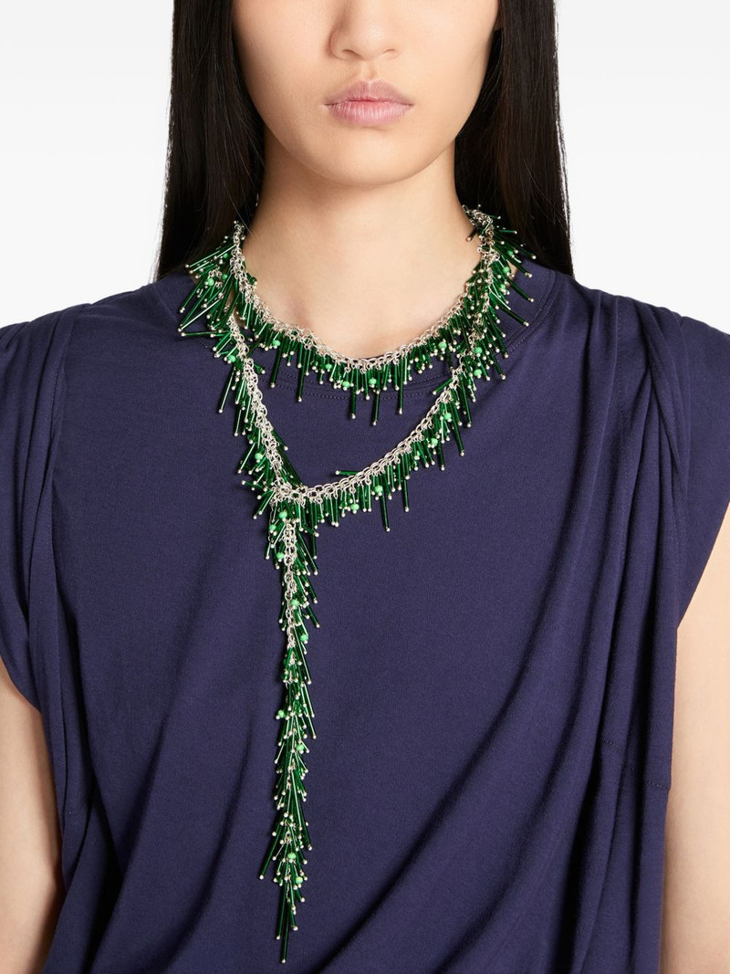 Dries Van Noten beaded scarf necklace outlook