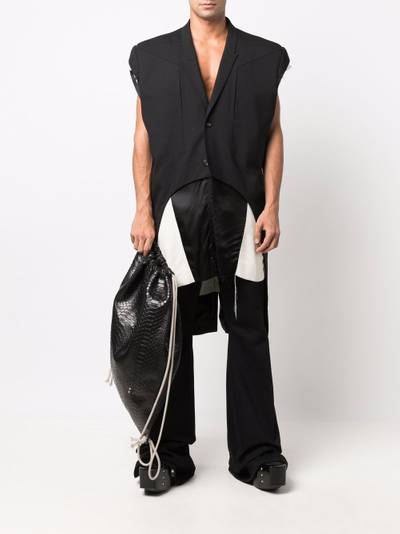 Rick Owens Fogconcert sleeveless coat outlook