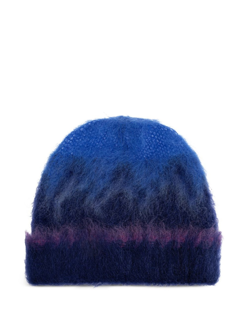 mohair wool beanie hat 1