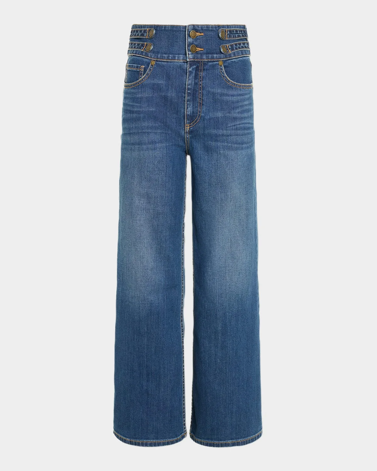 Liv Cropped Wide-Leg Jeans - 1