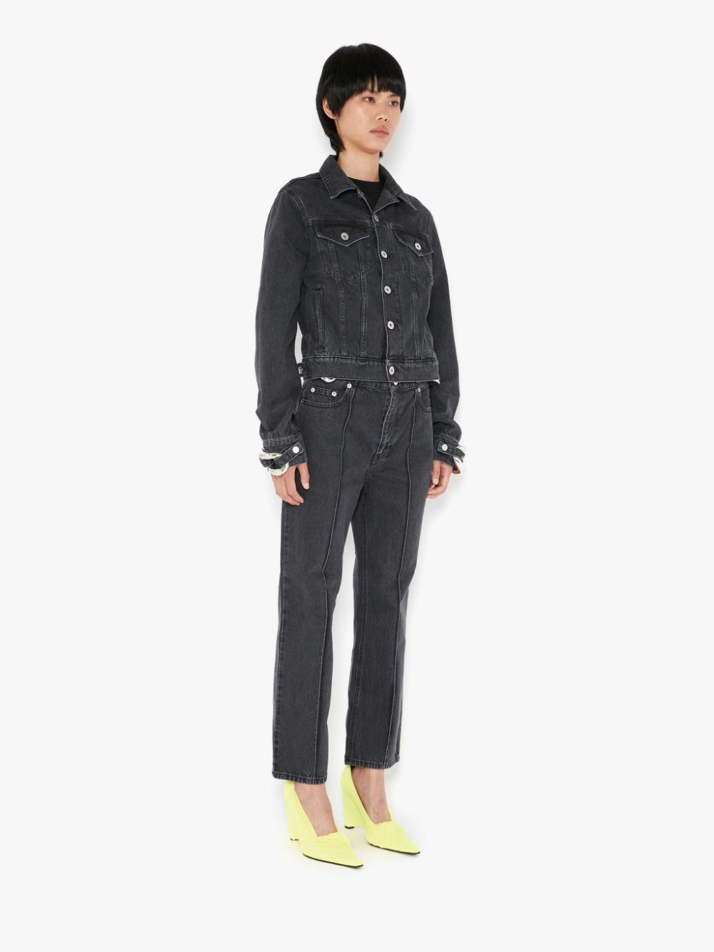CHAIN LINK DENIM TRUCKER JACKET - 3