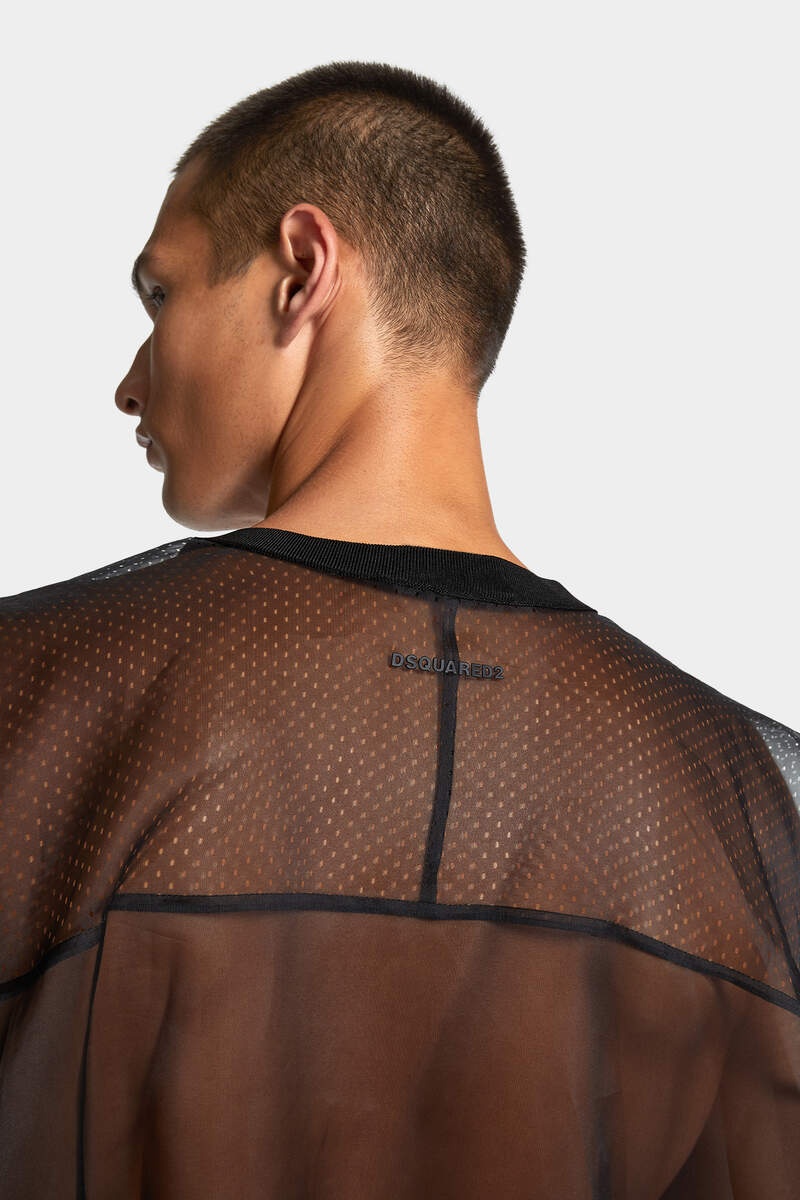 SHEER EMBROIDERED SHIRT - 5