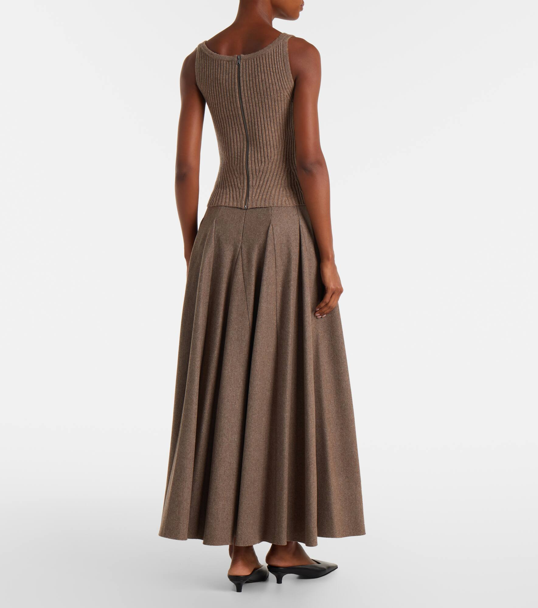 Aretusa wool and cashmere-blend top - 3
