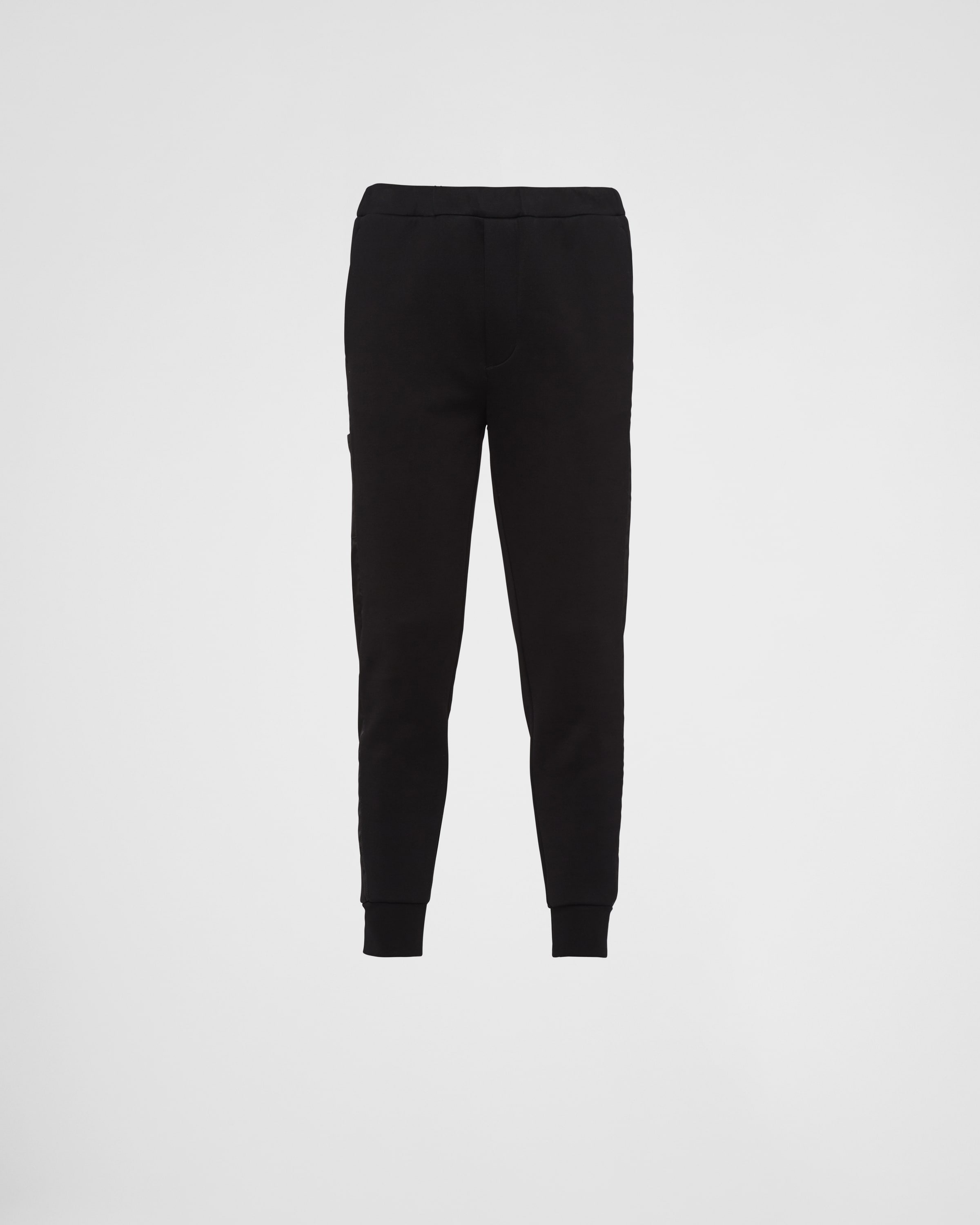 Cotton fleece joggers with Re-Nylon details - 1