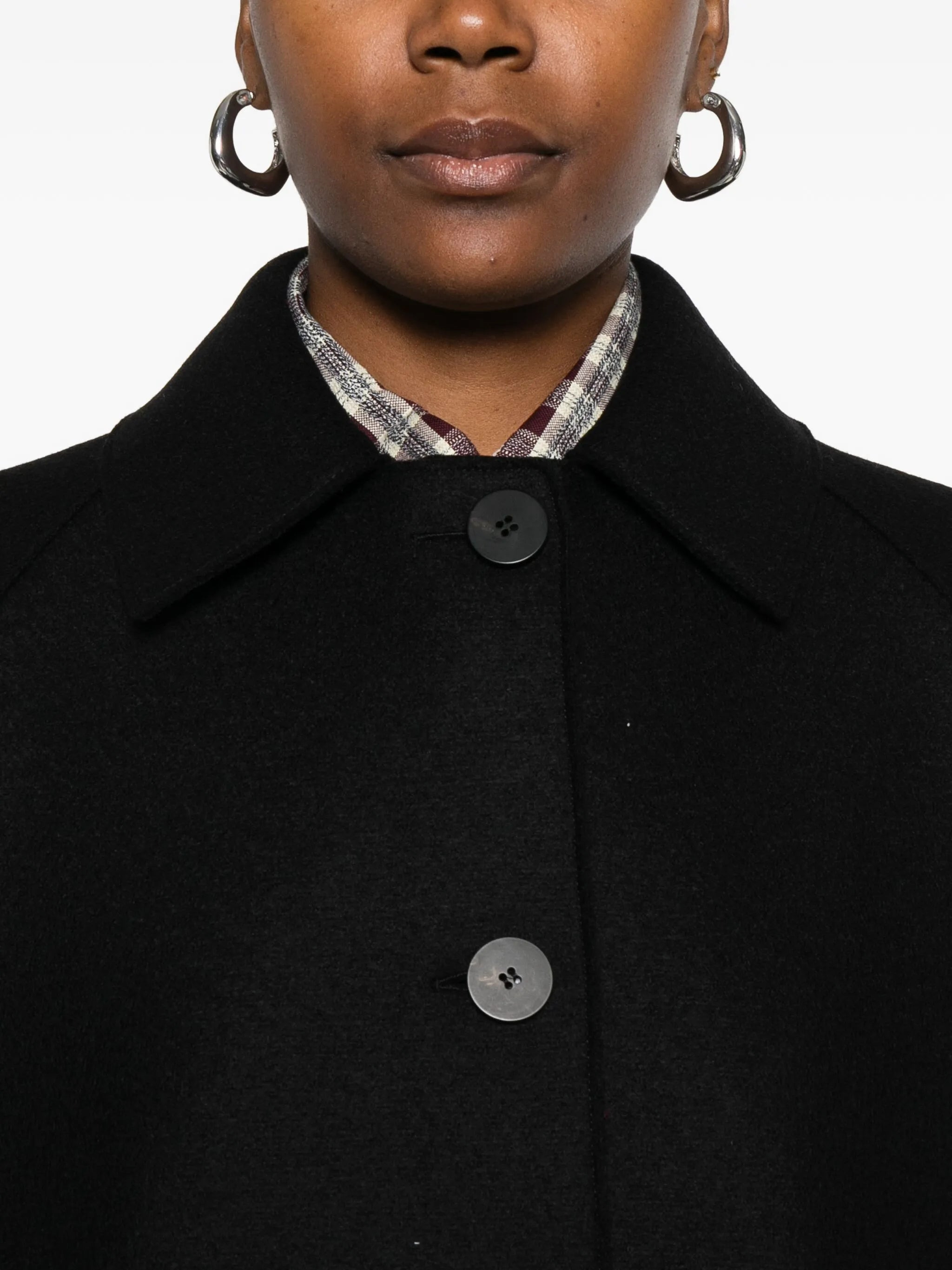 Harris Wharf London Balmacaan Raglan-sleeve Button Coat - 3