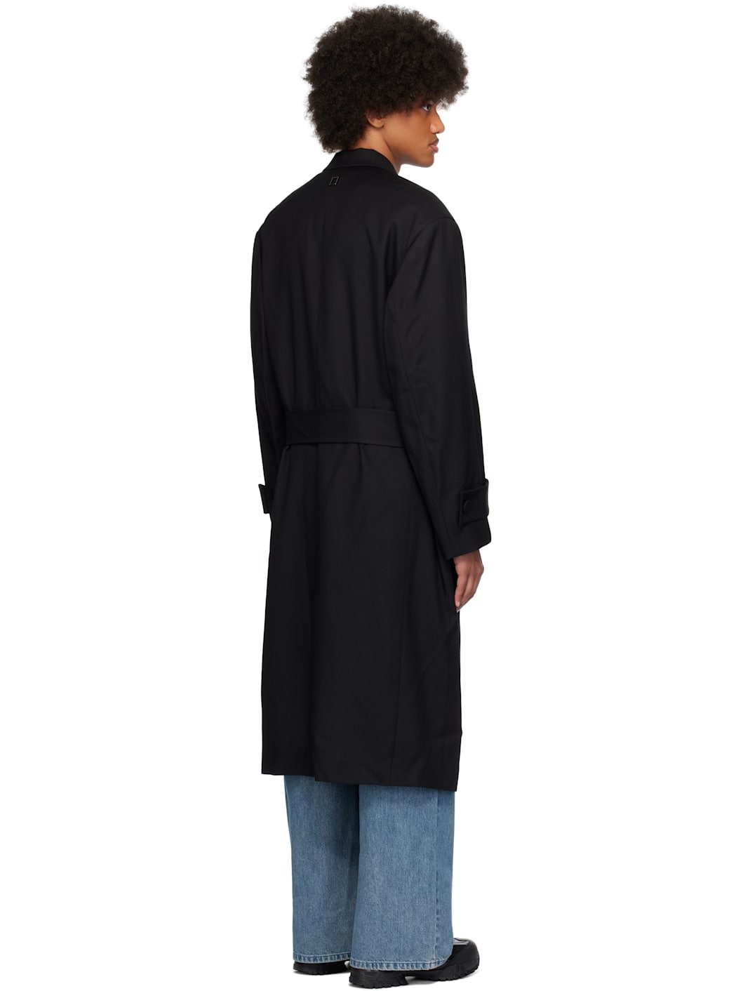 Black Belted Single Coat - 3