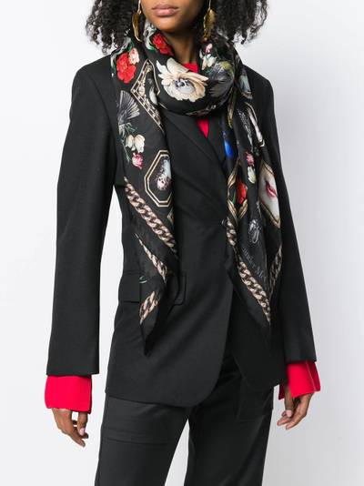 Alexander McQueen motif print scarf outlook