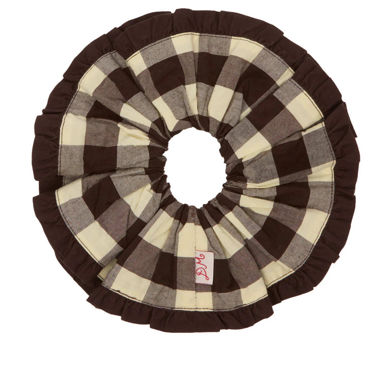 Damson Madder Frill Edge Scrunchie - 1