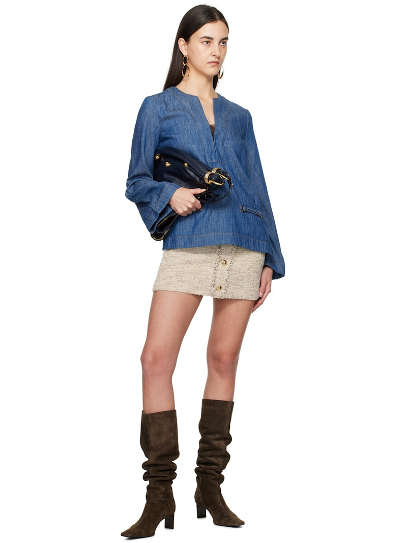 Isabel Marant Beige Gleny Miniskirt outlook