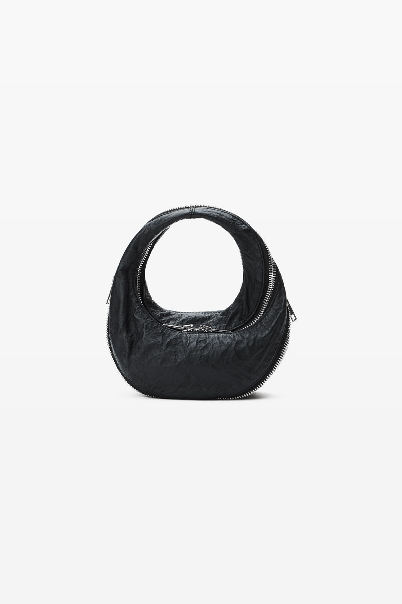 Black Memory Leather Mini Twyst Bag 1