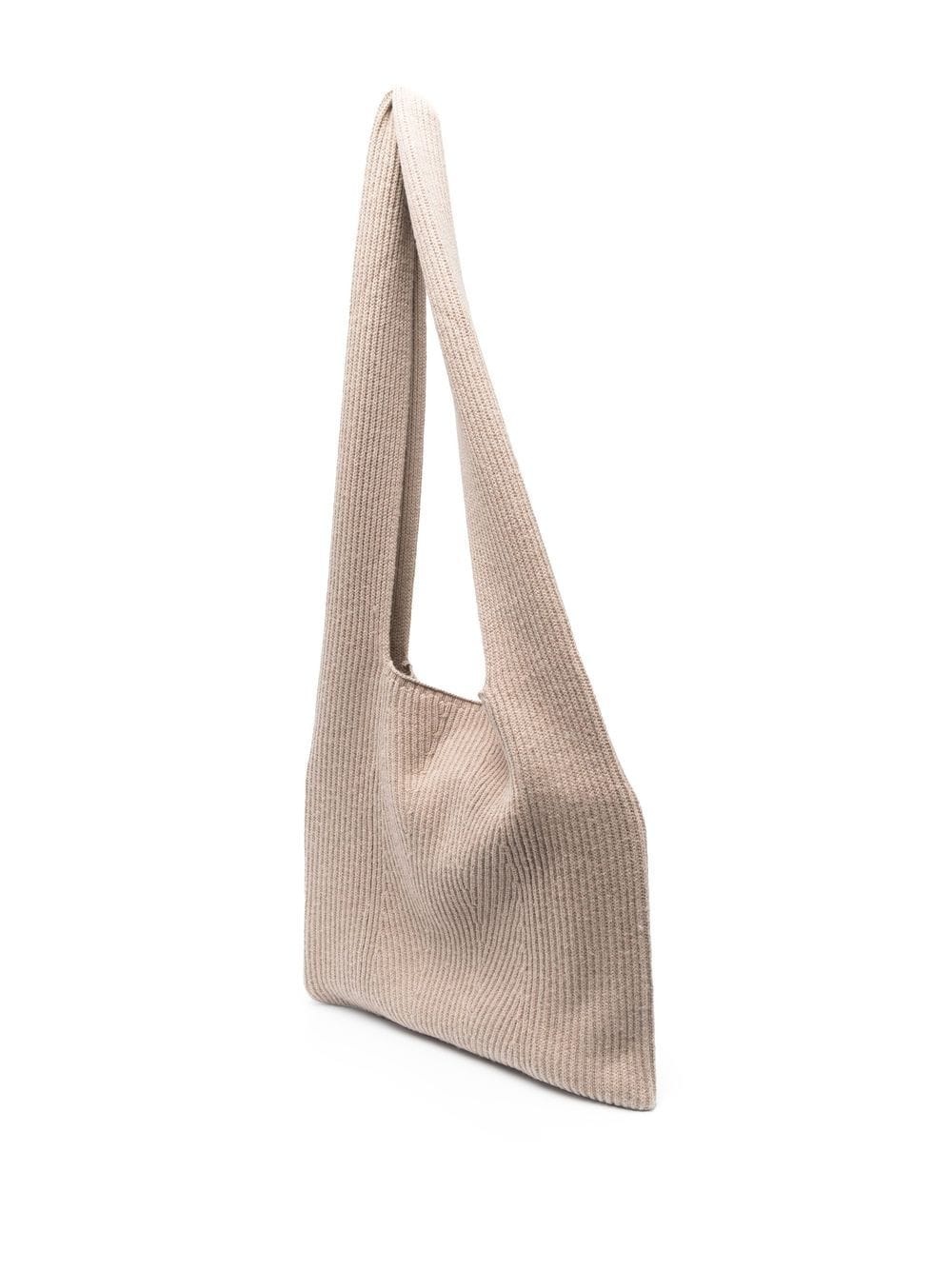 ribbed-knit tote bag - 3