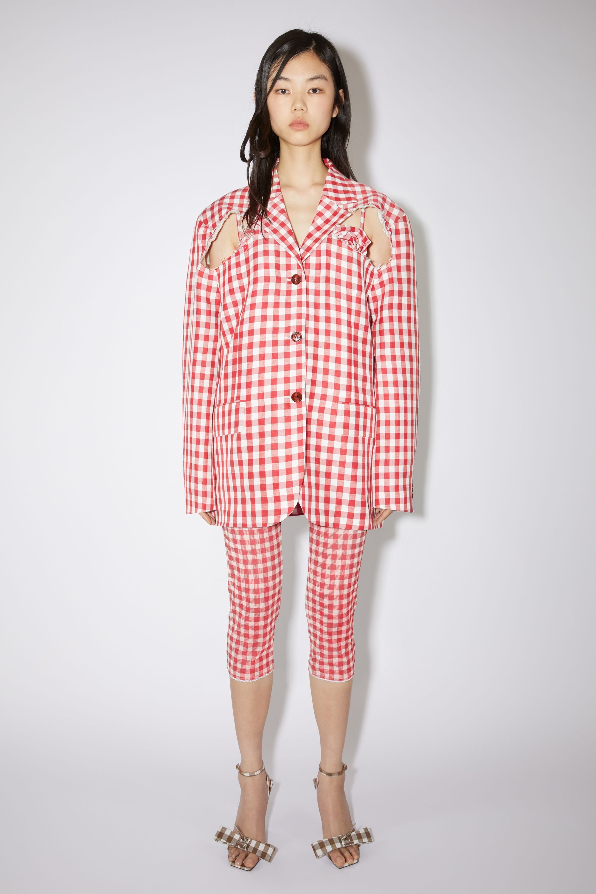 Relaxed fit suit jacket - Cardinal red - 2