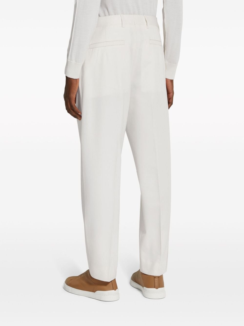 pressed-crease tailored trousers - 5