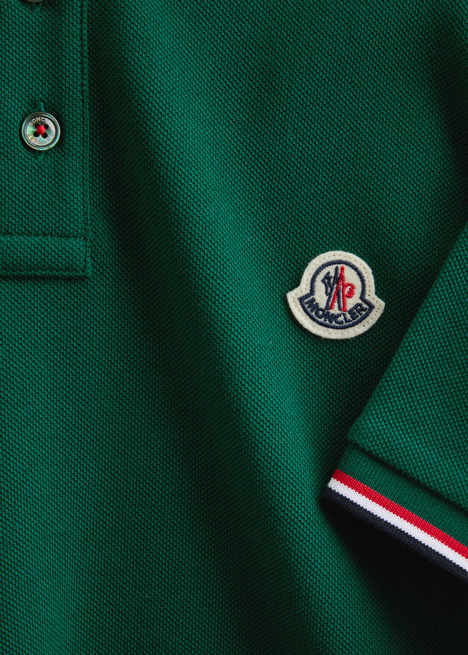 Moncler Logo-appliquéd Piqué Cotton Polo Shirt - 5