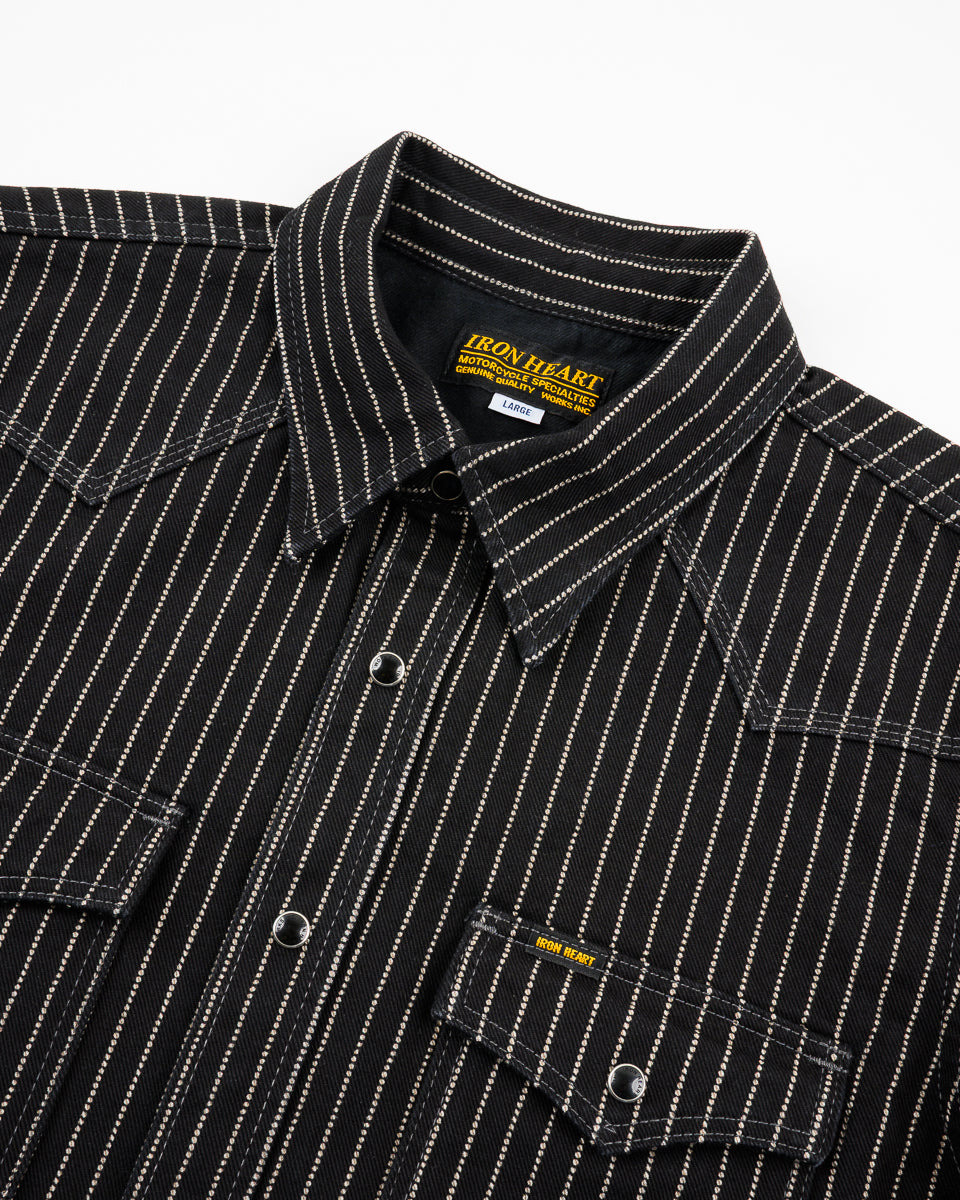 IHSH-62-BLK 12oz Wabash Western Shirt - Black - 6