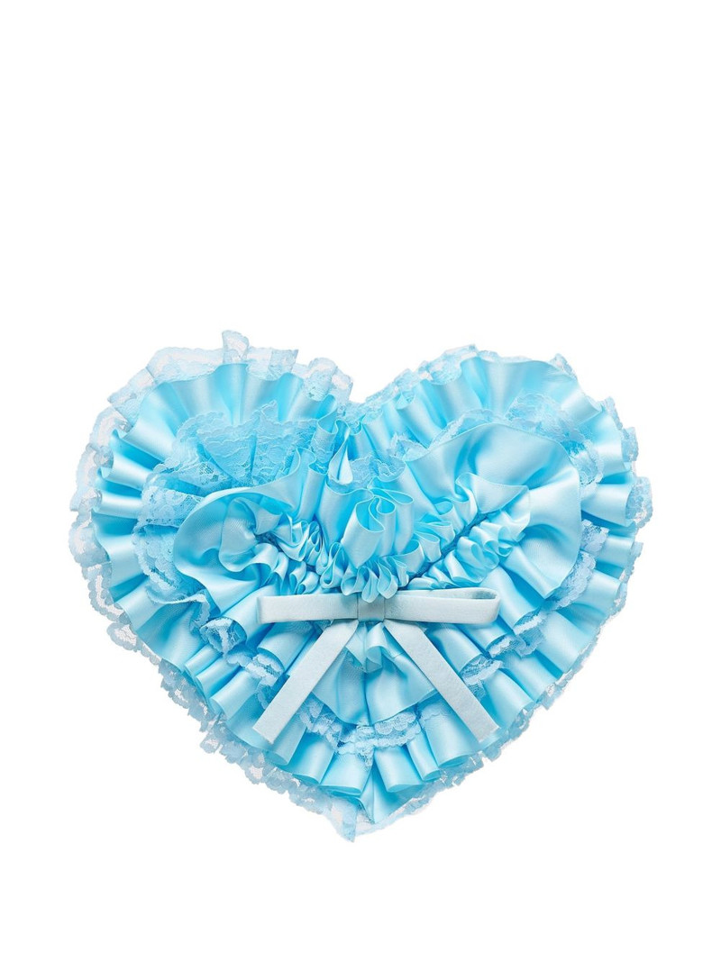 ruffled-detail clutch bag 1