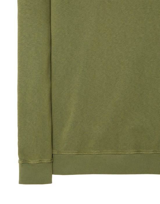 62160 MALFILE' FLEECE_ GARMENT DYED 'OLD' EFFECT OLIVE GREEN - 4