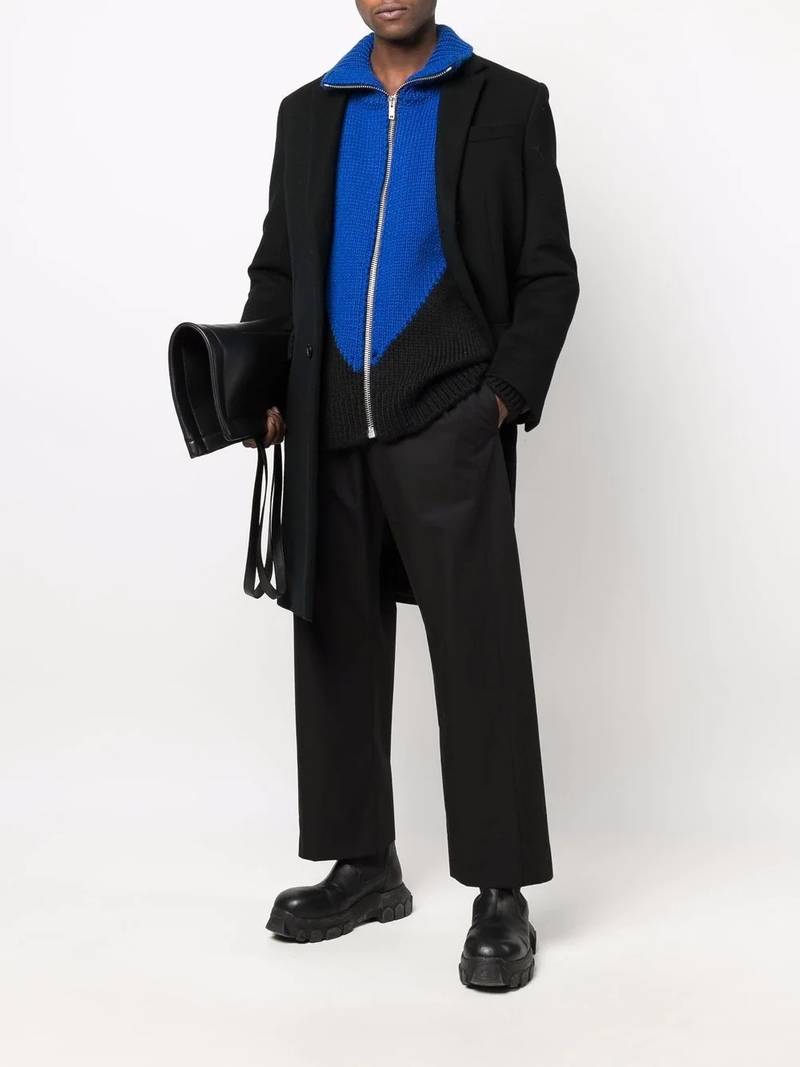 Alexander McQueen elasticated waistband straight trousers outlook