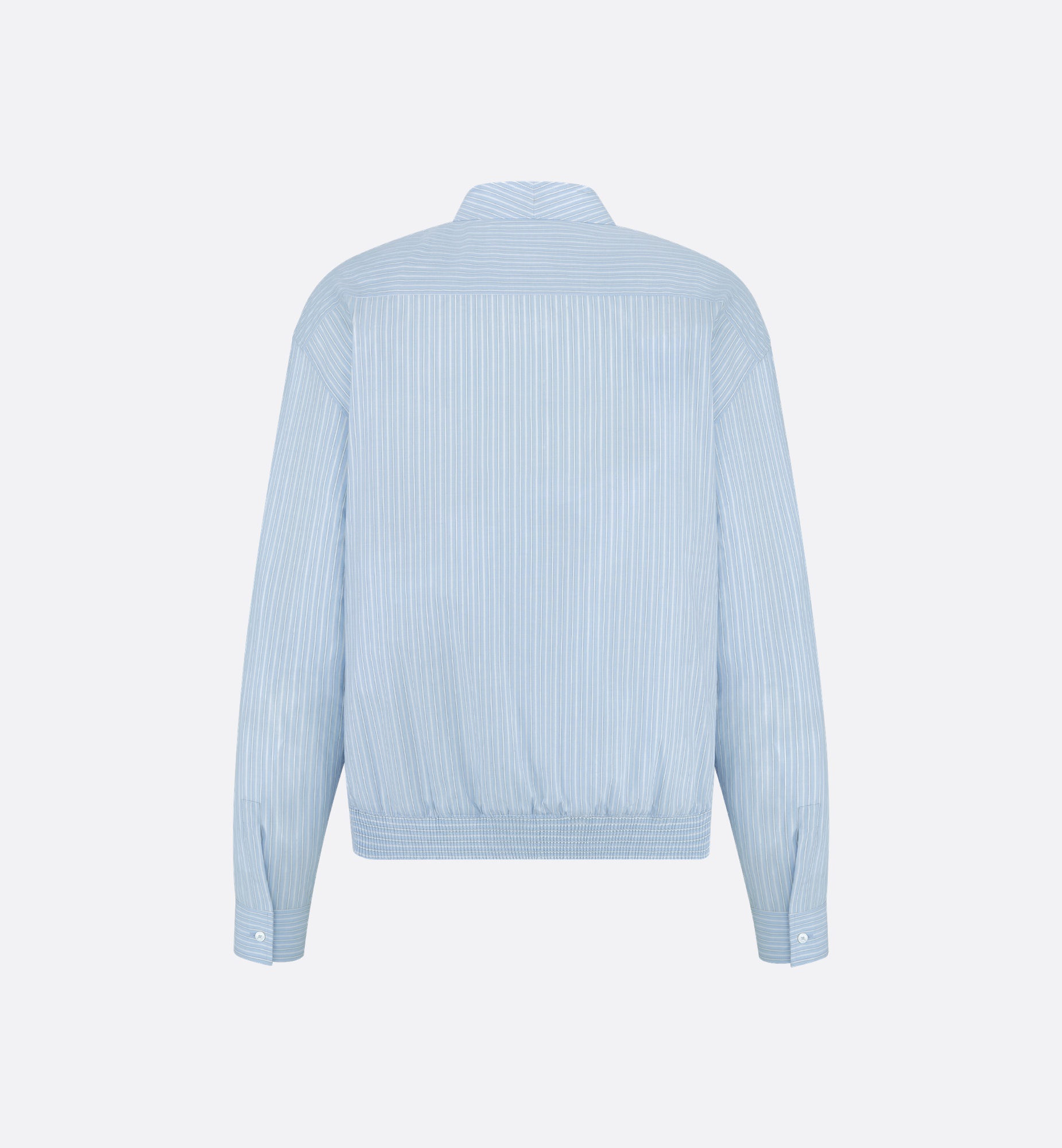 Zipped Shirt with Christian Dior Couture Lily of the Valley Embroidery - 5