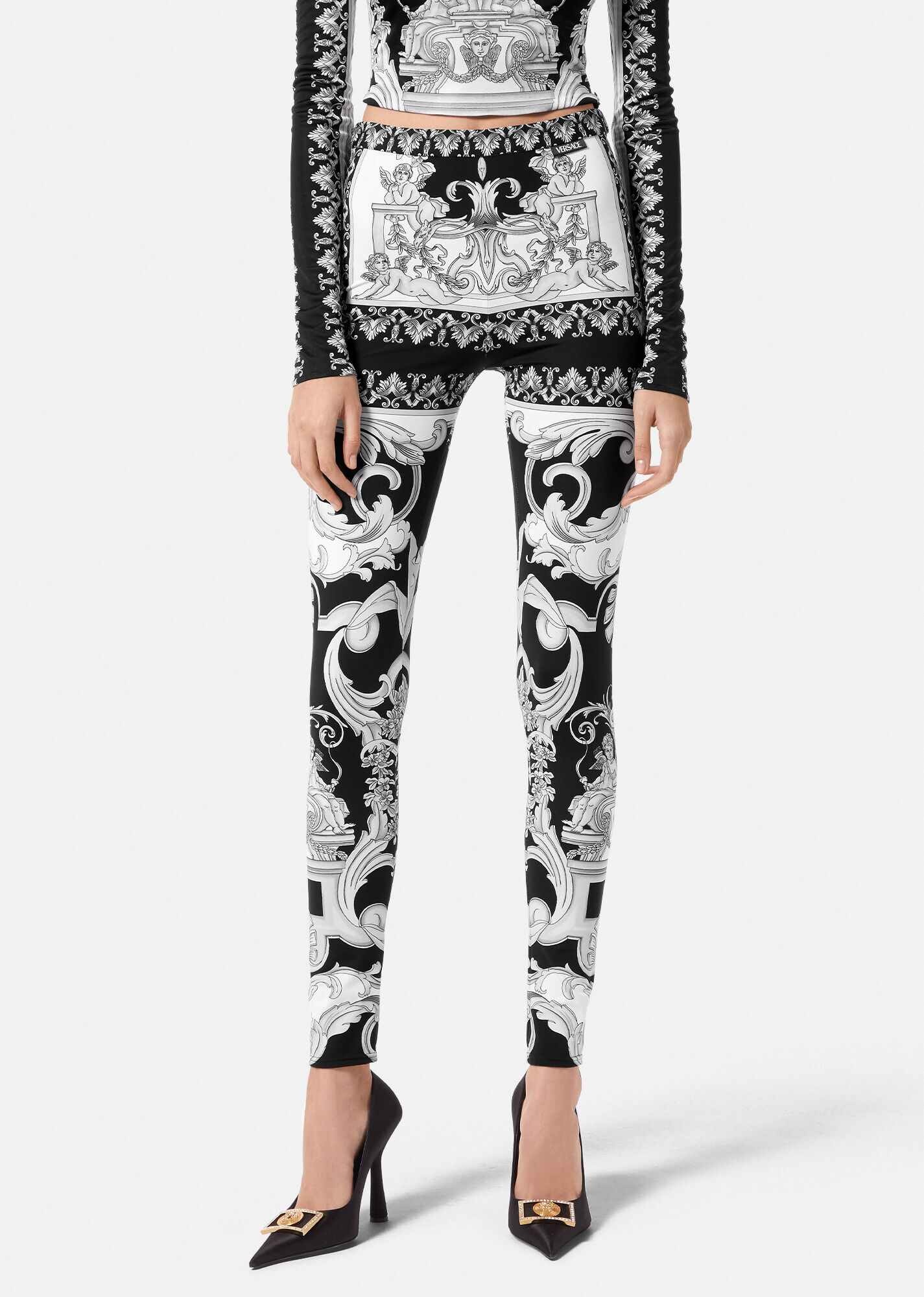 Silver Baroque Leggings - 3