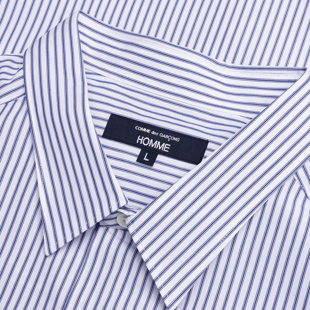 SHORT SLEEVE LOGO SHIRT - BLUE/WHITE - 3