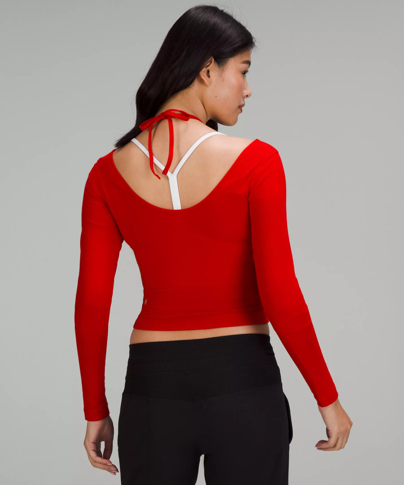 Lunar New Year Halter Neck Long Sleeve Shirt 3