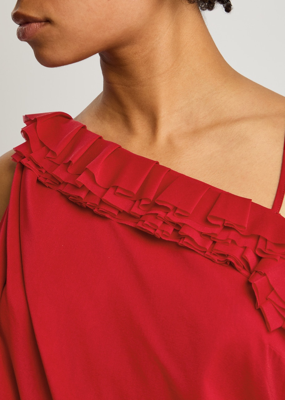 Dries Van Noten Ciska Stretch-silk Chiffon Wrap top - 5