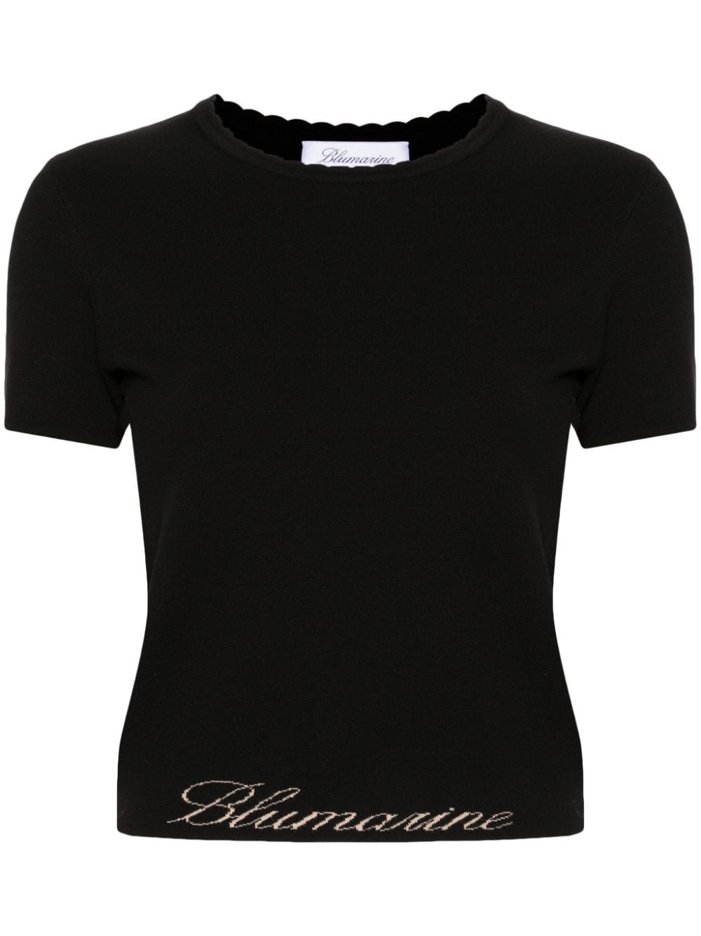 logo-jacquard T-shirt - 1