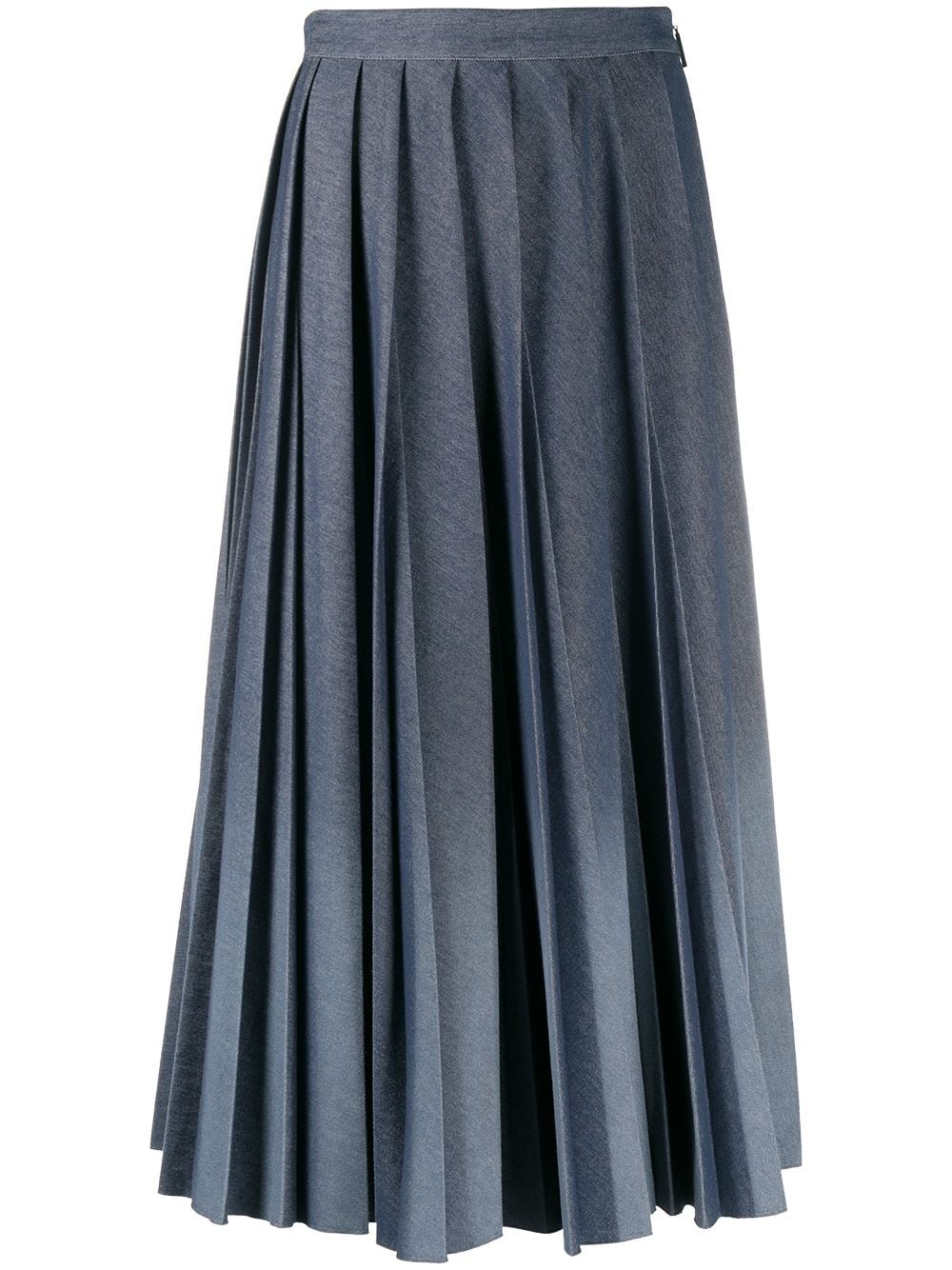 ombré pleated skirt - 1