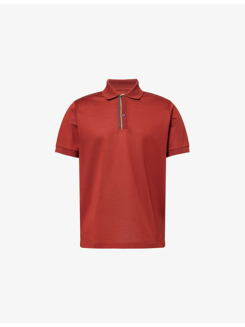 Signature Stripe Short-Sleeve Cotton-Pique Polo Shirt - 1